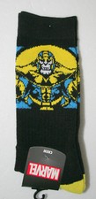 1 Pair Avengers Infinity War Thanos New Tags Socks Marvel Comics Fits 8-12 shoe