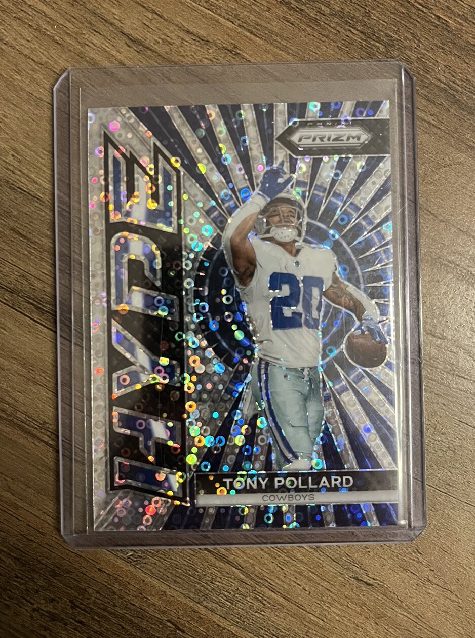 2023 Prizm Football Tony Pollard Hype No Huddle Silver Disco #H-11