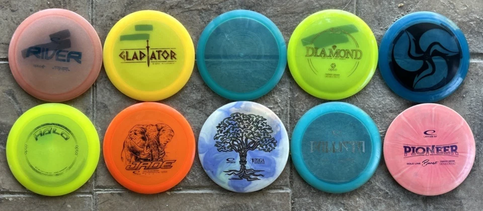 Lot of 10 Latitude 64 Disc Golf Discs: Various Colors, 156g - 177g Free Shipping - Image 2 of 4