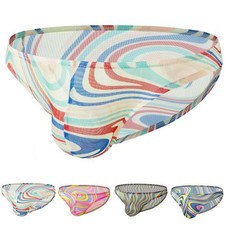 Contoured Support Men Print Briefs with U Convex Pouch and Low Rise Waistband