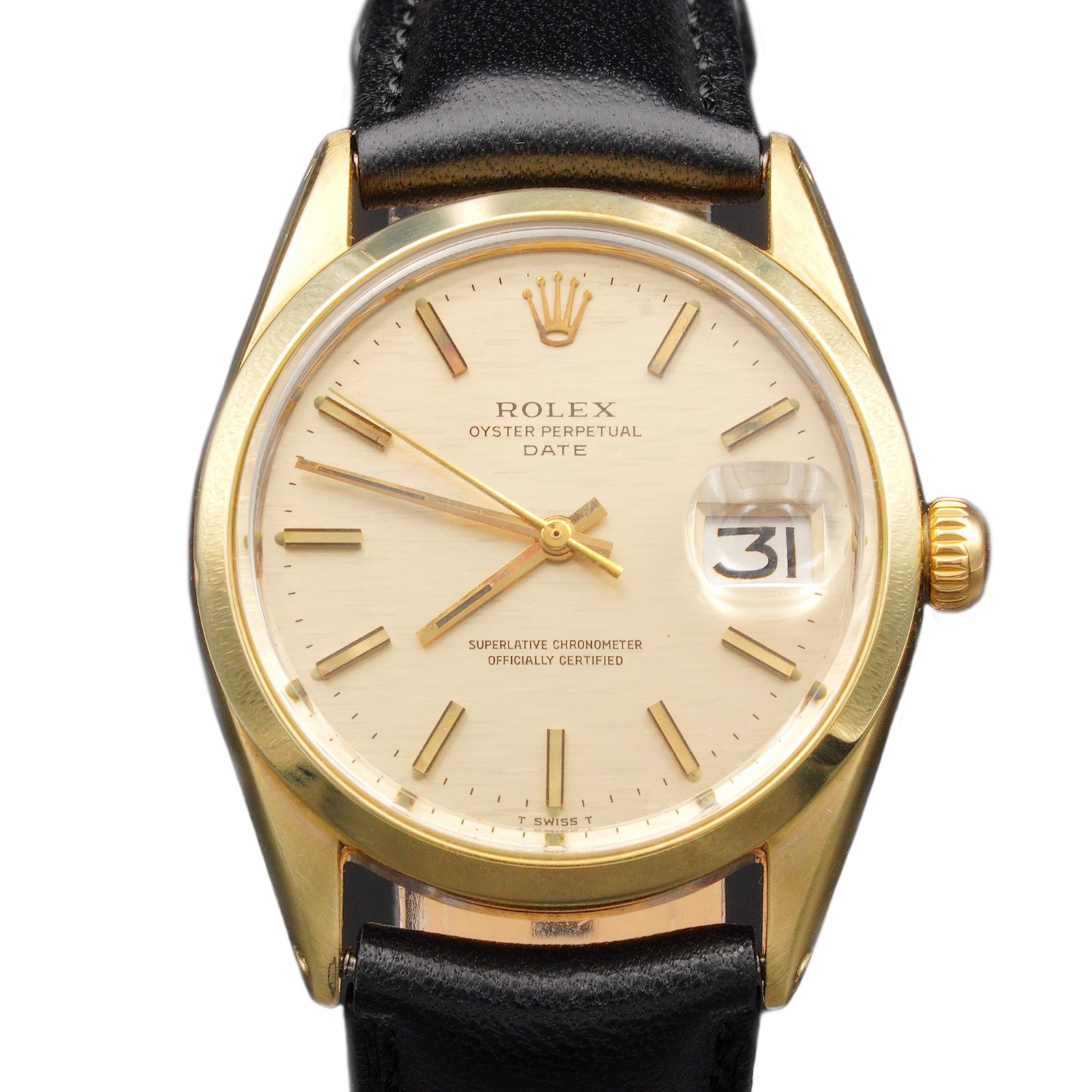 Rolex Date 1550 14K Gold Shell