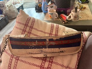 Historic Maritime RNLI lifeboat collection box all