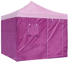 InstaHibit 10x6.5 Ft Pop up Canopy Sidewall Kit Door Window 4 Pieces Outdoor