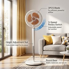 Breezeline Pro Mist Standing Indoor & Outdoor Fan & Outdoor High Speed Fan