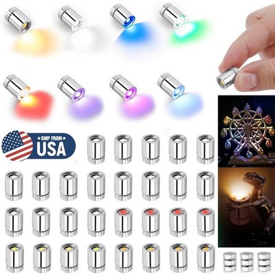 10Pcs Small Spotlight LED Lights Battery Powered for Micro Crafts Models Display