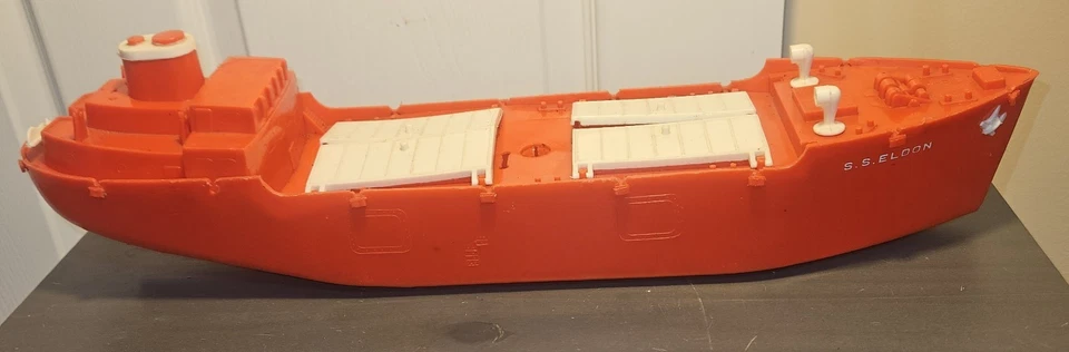 Vintage 1958 großes Plastik 20 Zoll Eldon Cargo Spielzeug Schiff nur Teile Nr. 906