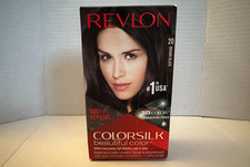 New Revlon Colorsilk Beautiful Color Permanent Hair Dye 3D 020 Brown Black 20