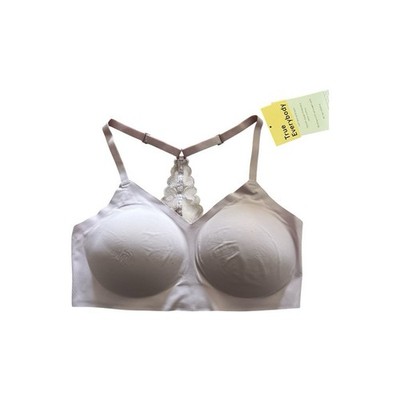 True & Co.  True Everybody  V Neck Lace Racerback  Bra Size: XL- Color: LAVENDER