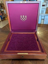 RARE 1996 32-Coin  Atlanta Olympic Coin Set BOX  **NO COINS**