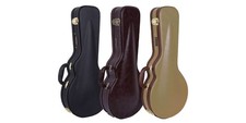 Étui rigide deluxe Crossrock en bois pour mandoline style F