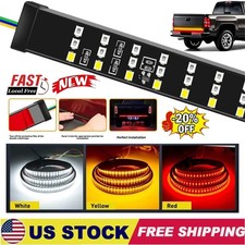 LED Tailgate Light Bar 60" Triple Row 5-Function Strip for Pickup Trailer SUV US