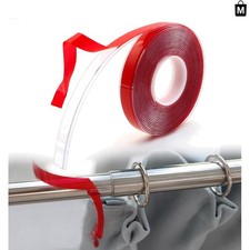 13 Ft Curtain Rod Tape - Experience Smooth Silent Sliding for Drapes