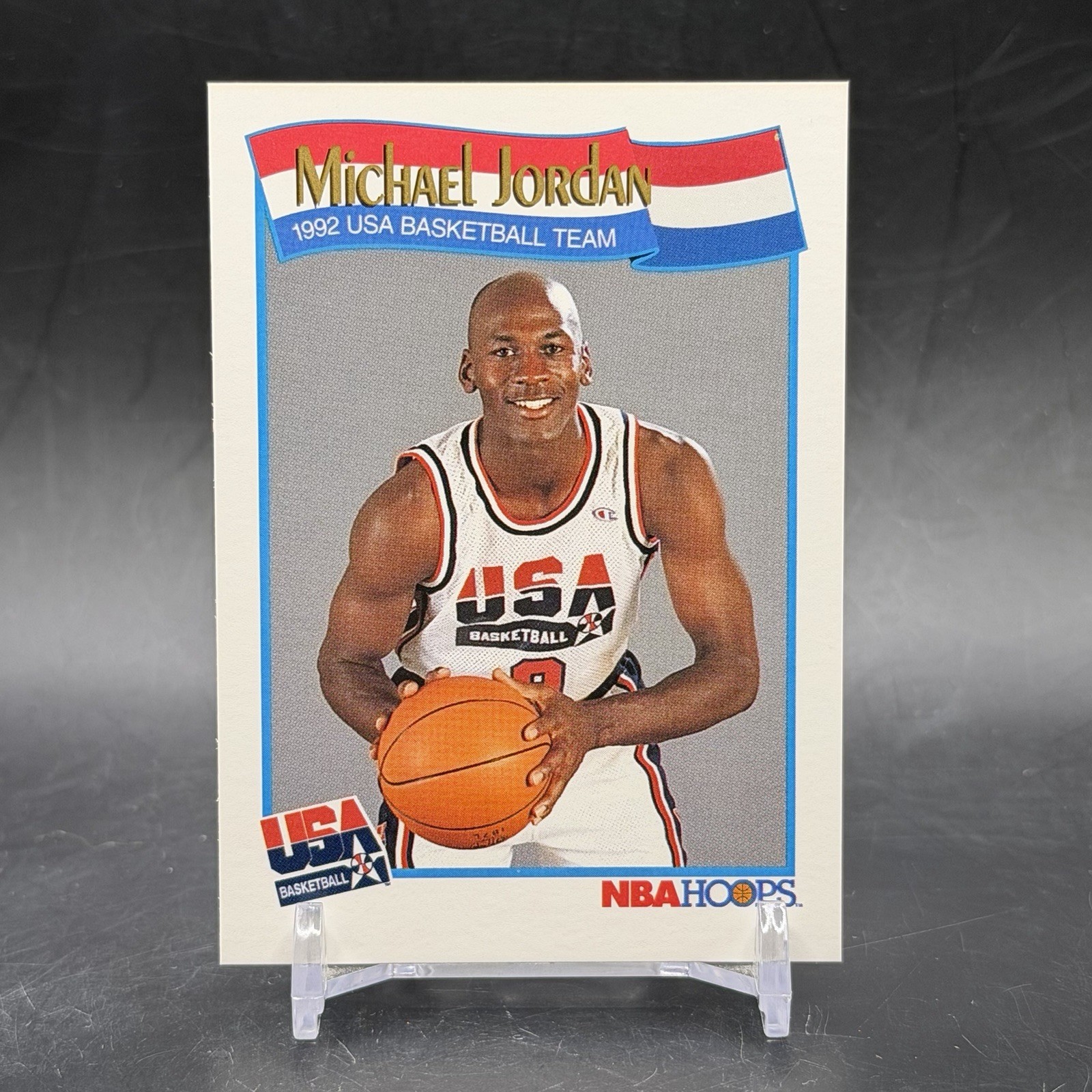 1991-92 Hoops #579 Michael Jordan HOF Team USA Chicago Bulls Vintage Basketball