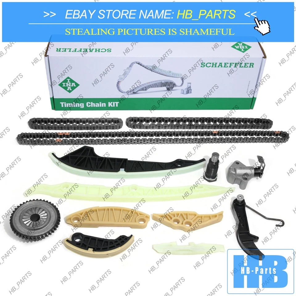 Kit de guía tensor de cadena de distribución para VW MK7 Audi A5 A4 Q5 2.0 1.8 TFSI CJEB CNCD Foto 2 de 4