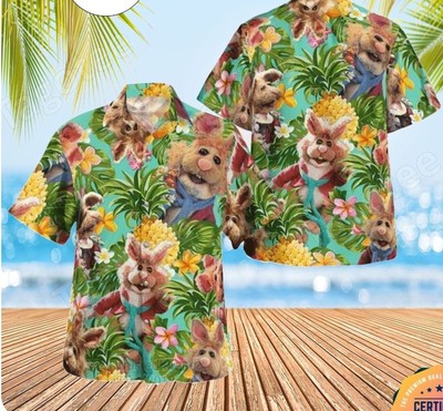 Bean Bunny The Muppet Tropical Pineapple Casual Hawaiian Shirt