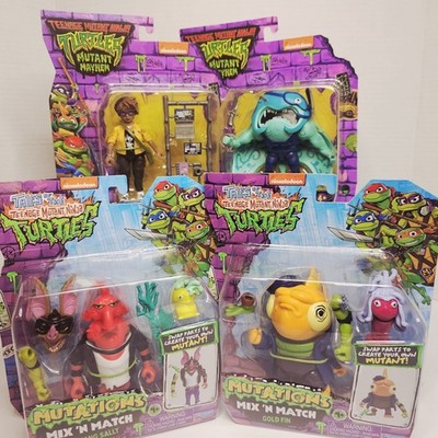 Teenage Mutant Ninja Turtles Mayhem Lot Of 4 April O'Neil Ray Fillet Gold Fin Sa