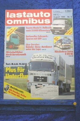 Lastauto Omnibus 8/84 (Y) Toyota Model F MAN 19.361 Kässbohrer Setra S 215 UL E-