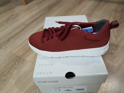 Geox Spherica Ec4 Unisex Sneaker  Rot/Weiß Gr. 41 - Neu + OVP + Etikett - 110 