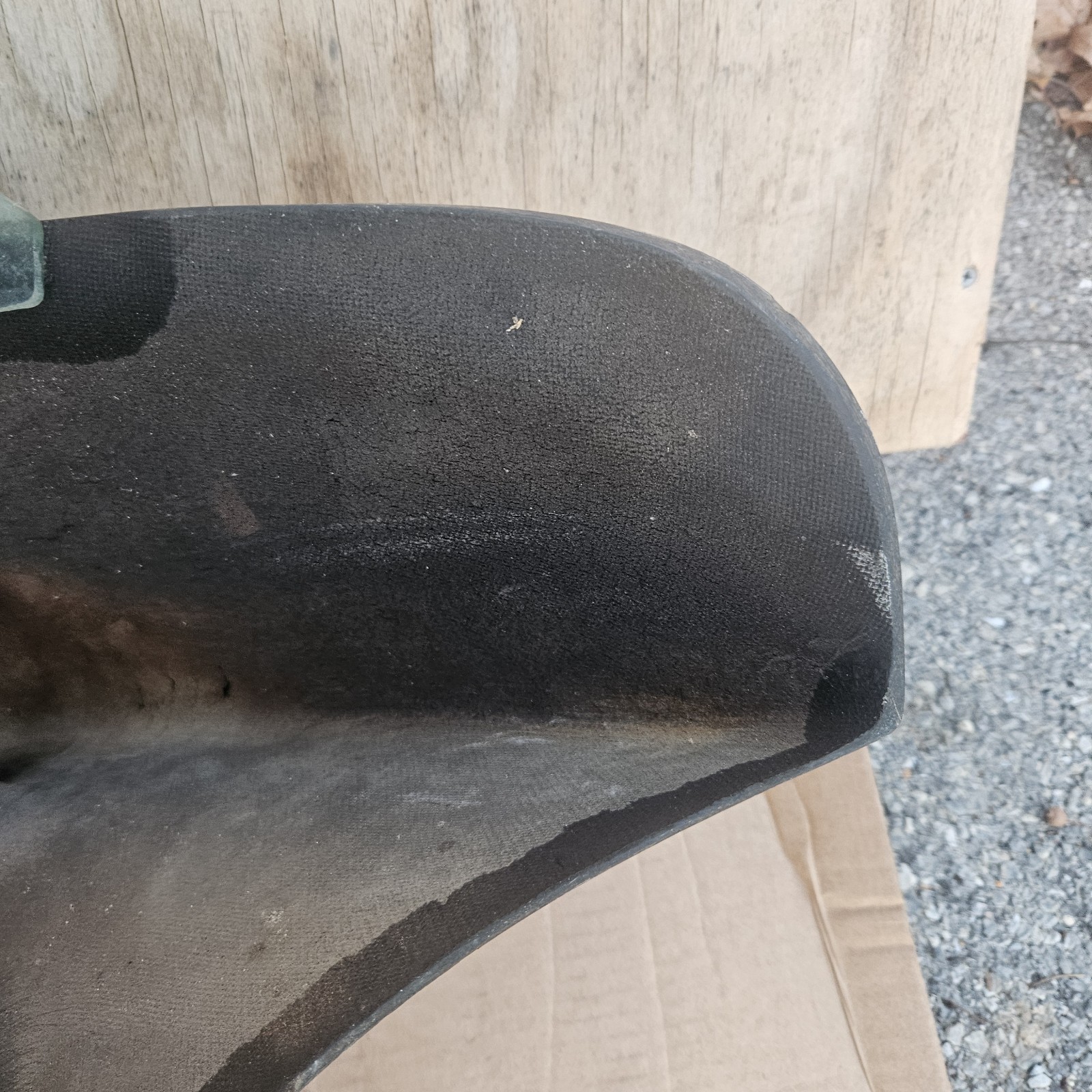 Vtg Motorcycle Fairing Flake Sunrise Orange Windshield Honda CB750           