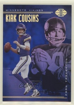 2018 Illusions Trophy Collection Blue /249 Kirk Cousins Fran Tarkenton HOF 02fq