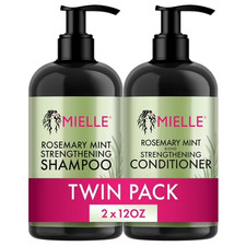 Mielle Rosemary and Mint Clarifying Shampoo and Conditioner Set, 12 oz
