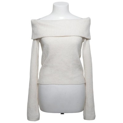 H&M, Strickpullover, Größe: S, Weiß, Polyester/Acryl/Wolle/Elasthan #gtN