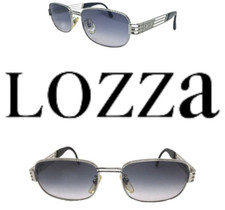 Vintage Lozza SL 1086 Oval Metal Sunglasses For Men 90s Italy Women