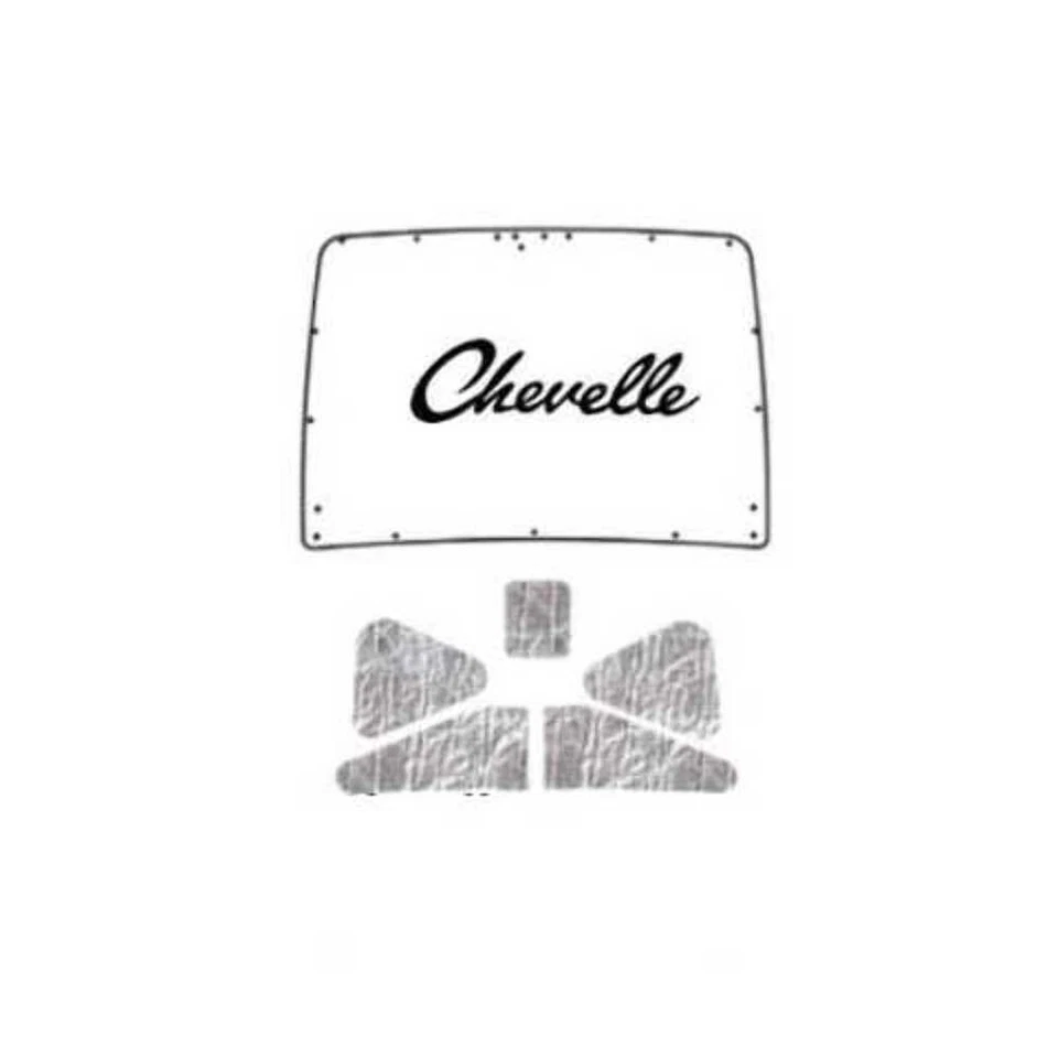 Cubierta de almohadilla aislante de tapa de maletero para Mercury 1955-1956 cubierta de maletero lisa Foto 2 de 4