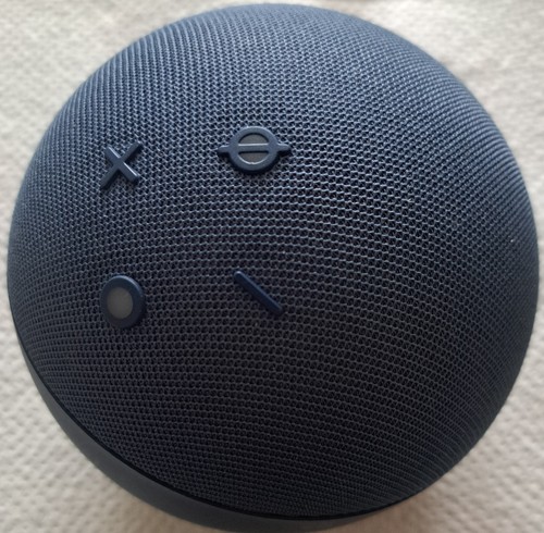 Alexa Echo Dot 5. Gen Smart Lautsprecher, Blau inkl. Sockel