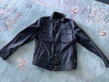 Image of Belstaff Race master Jacket In Black 38uk Medium