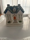 Staffordshire Ceramic Cottage Money Bank 1800s Antique — photo 1