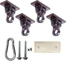 Heavy Duty Bronze Swing Hangers Screws Bolts Included 4 Pack, 4 Packs