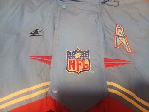 Vintage 90's Logo Athletic Pro Line Houston Oilers Full Zip Puffer Jacket Large - Picture 8 of 17