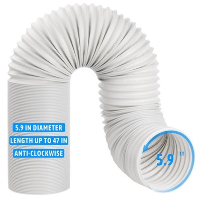 Portable Air Conditioner Hose 5.9'' Diameter AC Vent Hose with Anti-clockwise