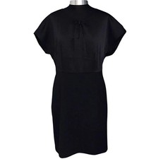 Therapy London Sheath Dress Women's UK 14 Black Knee Length Lined Work Party