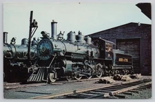 Arcade Attica Railroad Postcard New York Engine #14 - #0048