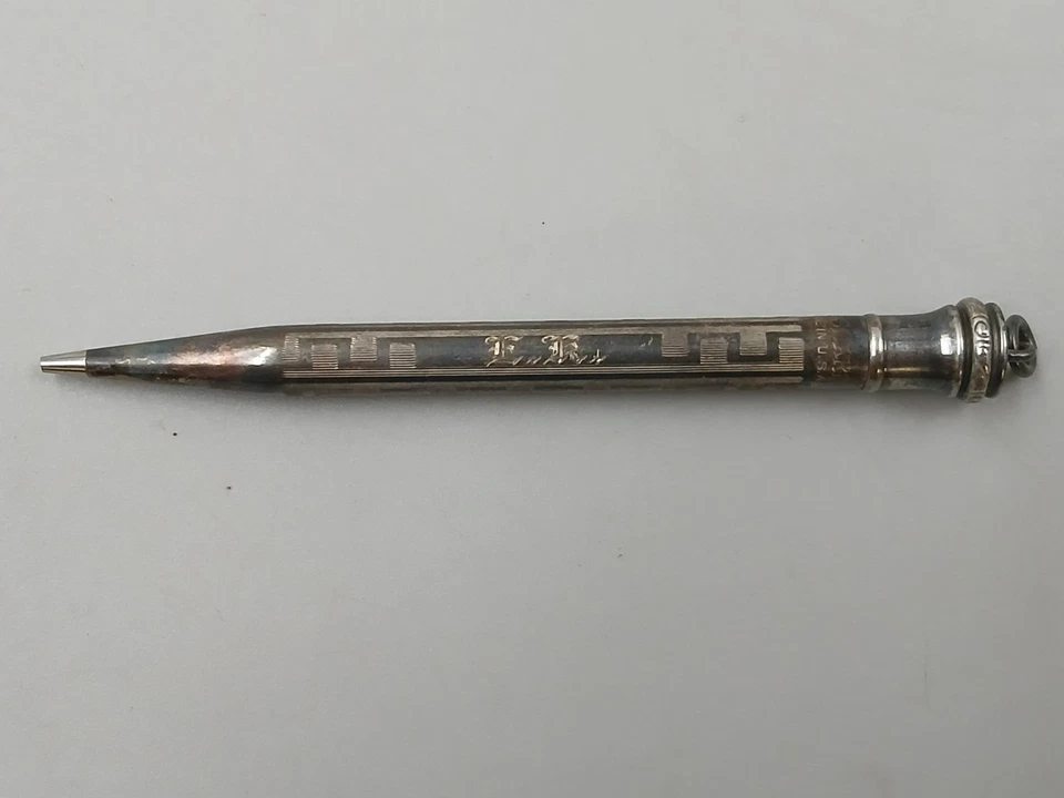 Antiguo bolígrafo Wahl de plata esterlina Eversharp y lápiz mecánico con estuche original Foto 3 de 4