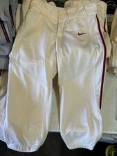 Nike Softball Pants Womans Med/T White 24” Vented College Fit