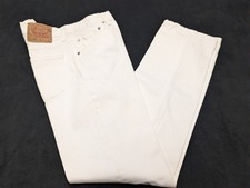Vintage Levi's 501 Jeans Men's Fits 31X33 White Button Fly Straight Made In USA