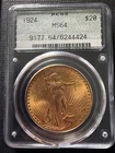 1924 Saint Gaudens $20 PCGS MS 64