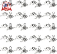 Heyiarbeit 20 Pairs Battery Springs AA Battery Contact Plate Positive to Negativ
