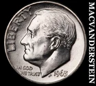 1963-D Silver Roosevelt Dime - Choice Gem Brilliant Unc  Lustrous  #J8140