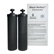 Authentic Black Berkey Elements BB9-2 Filters for Berkey Water Systems (Set of 2