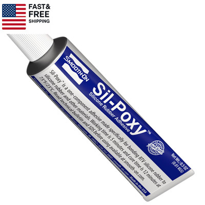 Sil-Poxy  Rubber Silicone Adhesive, 0.5 Oz Tube   Flexible RTV Silicone Glue for