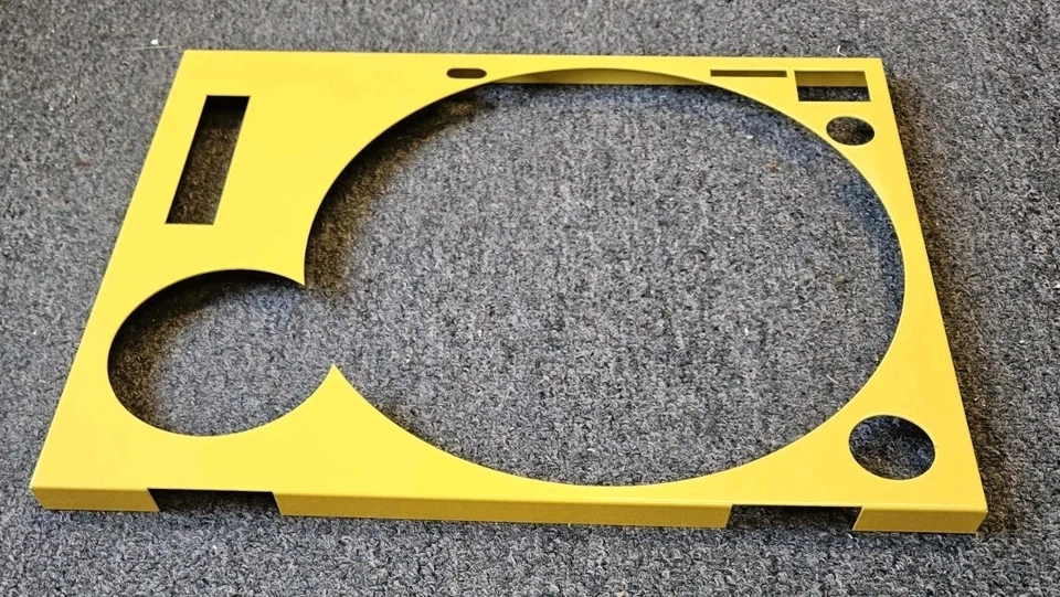 Capa frontal Technics AMARELA para toca-discos SL1200MK2/SL1210MK2 - Imagem 2 de 4