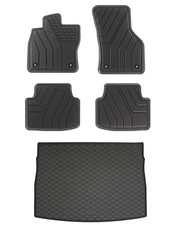 Gummi Fußmatten Kofferraumwanne für VW Golf Sportsvan 2014- Allwetter Auslage