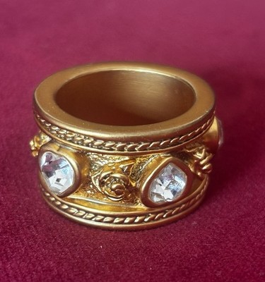 Elizabeth Taylor for Avon Ring   Egyptian Revival   Vintage 90er Sammlerstück