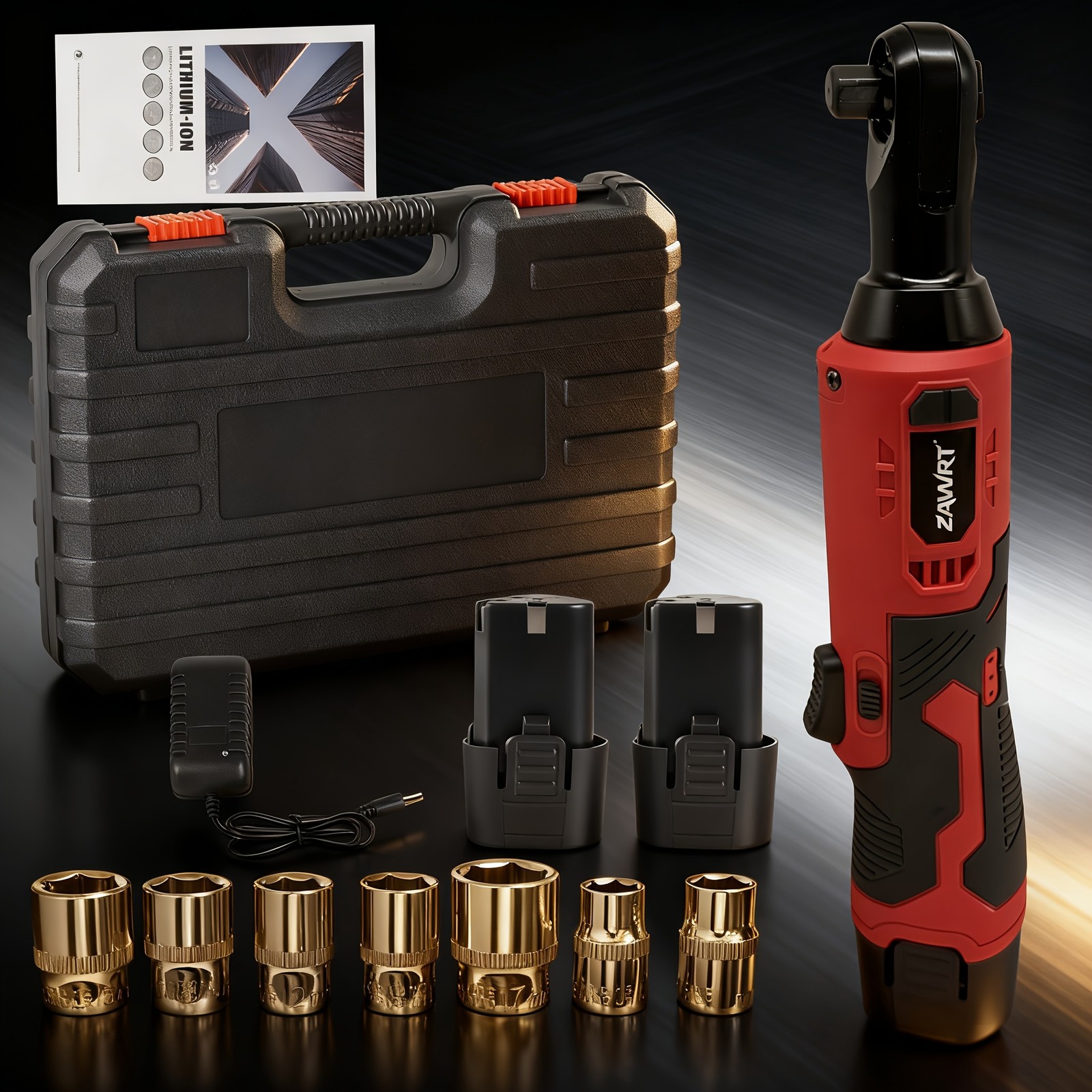 45 Nm high torque, 3/8 inch portable cordless electric ratch