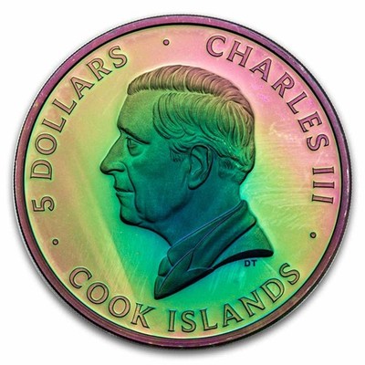 2025 Cook Islands 1 oz Silver Spectrum: Peacock (Box & COA) | eBay