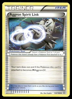 Aggron Spirit Link Uncommon 123/160 Item XY - Primal Clash 5ban Graphics NM
